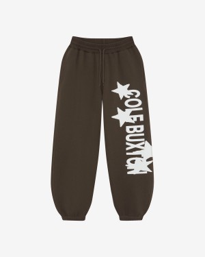 Cole Buxton 4 Star Men Sweatpants Brown | USA TC1-07260D9