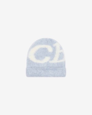 Cole Buxton Alpaca Knit Men Beanie Sky Blue | USA SF0-54655Y5