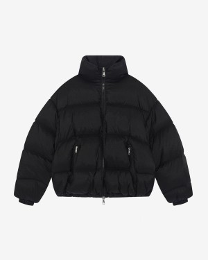 Cole Buxton Cropped Nylon Ripstop Puffer Men Jackets Black | USA CZ6-49114M7