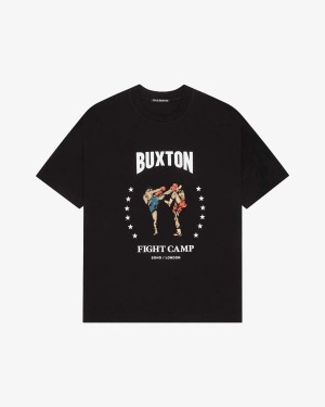 Cole Buxton Fight Camp Men T-Shirt Black | USA EQ3-67476I0