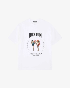 Cole Buxton Fight Camp Men T-Shirt White | USA NP5-32883M0