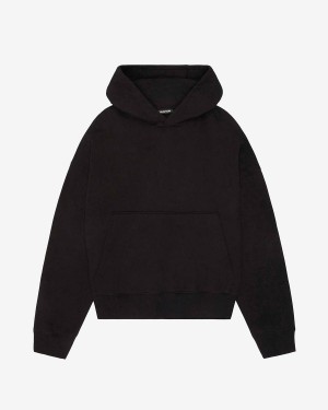 Cole Buxton Heavyweight Cropped Men Hoodie Black | USA MM1-11701N2