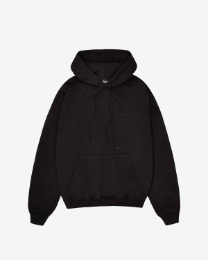 Cole Buxton Heavyweight Warm Up Men Hoodie Black | USA QS8-87718U4