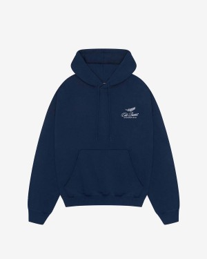 Cole Buxton International Men Hoodie Navy | USA ZQ6-56255U9