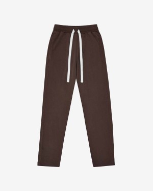 Cole Buxton Lounge Men Sweatpants Washed Brown | USA NB2-21722V5