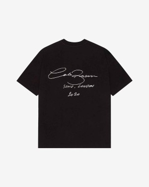 Cole Buxton Signature Men T-Shirt Black | USA PY2-76457C6