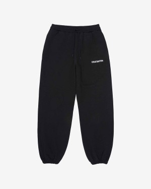 Cole Buxton Sportswear Men Sweatpants Black | USA XQ7-44634V4