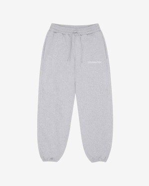 Cole Buxton Sportswear Men Sweatpants Light Grey Marl | USA NB7-20892P8