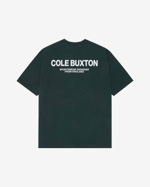 Cole Buxton Sportswear Men T-Shirt Forest Green | USA BZ6-95229B7