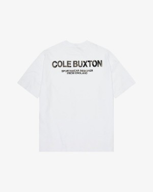 Cole Buxton Sportswear Men T-Shirt White | USA GK5-66456R8