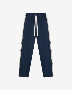 Cole Buxton Two Star Tape Track Men Pants Navy | USA YJ4-42774T7