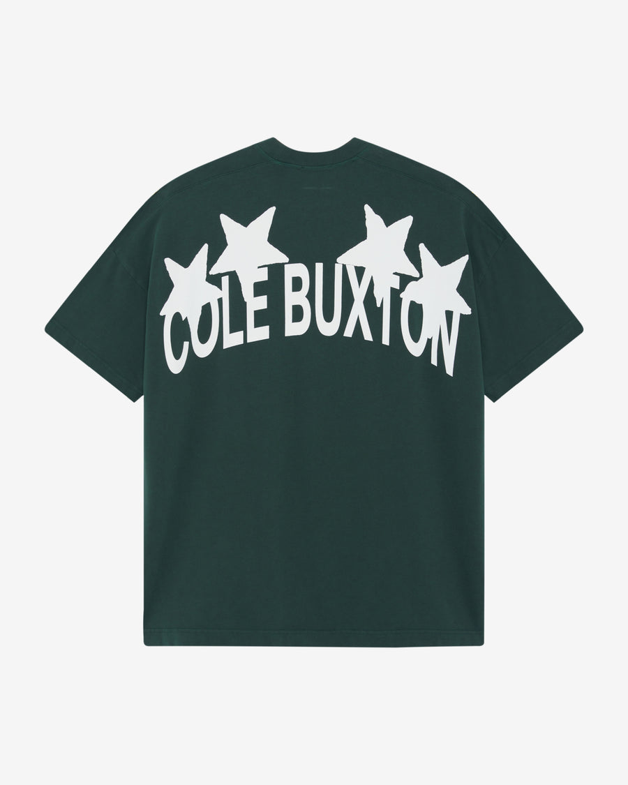 Cole Buxton 4 Star Men T-Shirt Forest Green | USA UR9-42884Q0