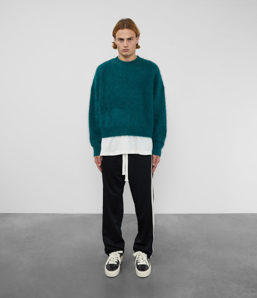 Cole Buxton Alpaca Knit Men Sweaters Forest Green | USA LF6-55915U2