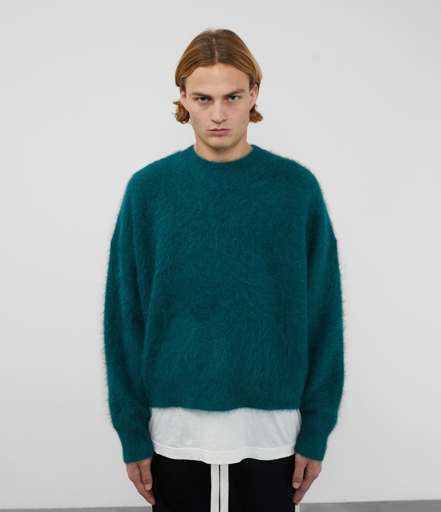 Cole Buxton Alpaca Knit Men Sweaters Forest Green | USA LF6-55915U2