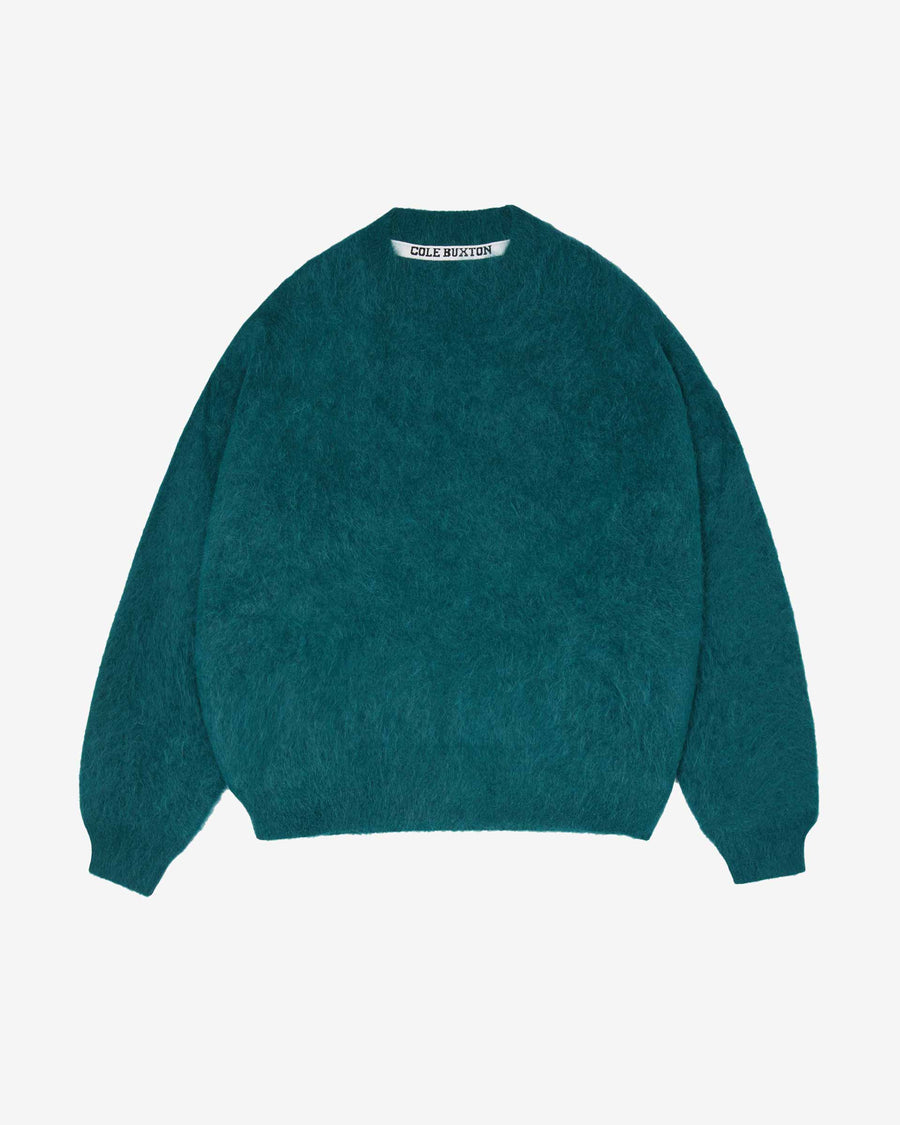 Cole Buxton Alpaca Knit Men Sweaters Forest Green | USA LF6-55915U2