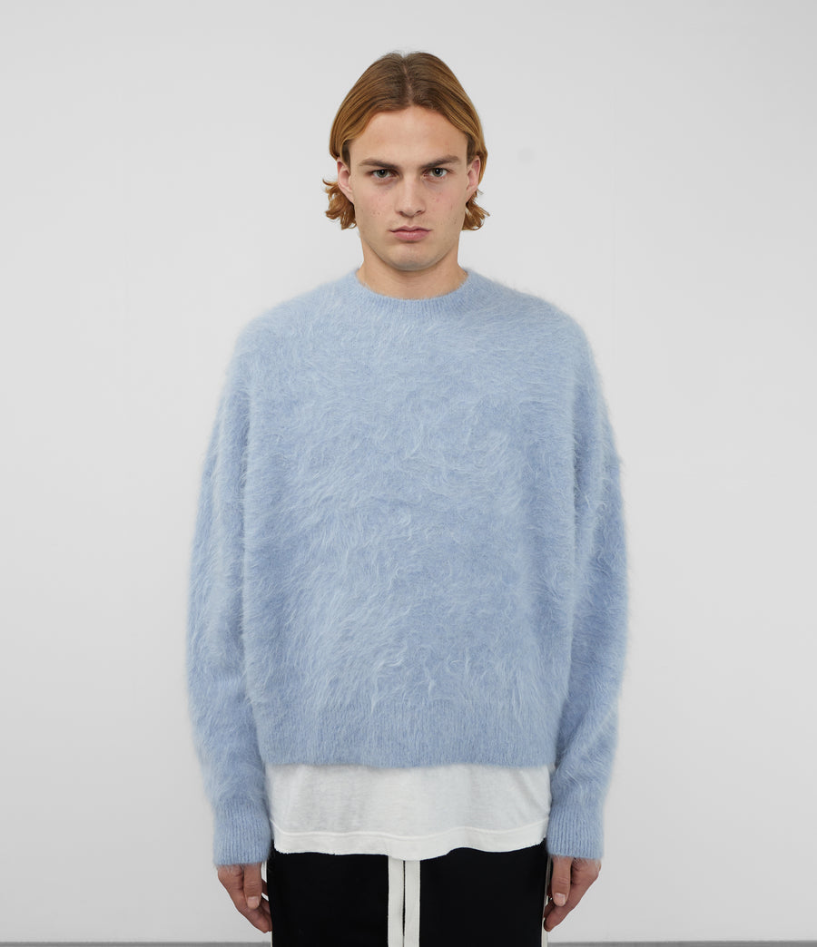 Cole Buxton Alpaca Knit Men Sweaters Sky Blue | USA FR0-14061F0