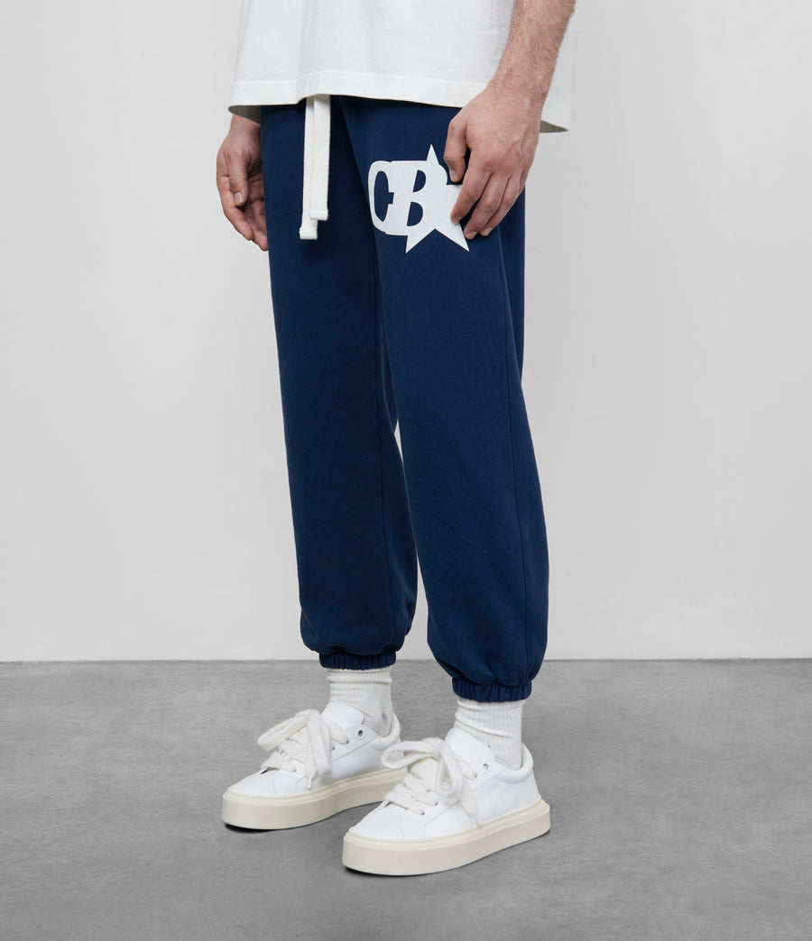 Cole Buxton CB Star Men Sweatpants Navy | USA JW2-51085O7