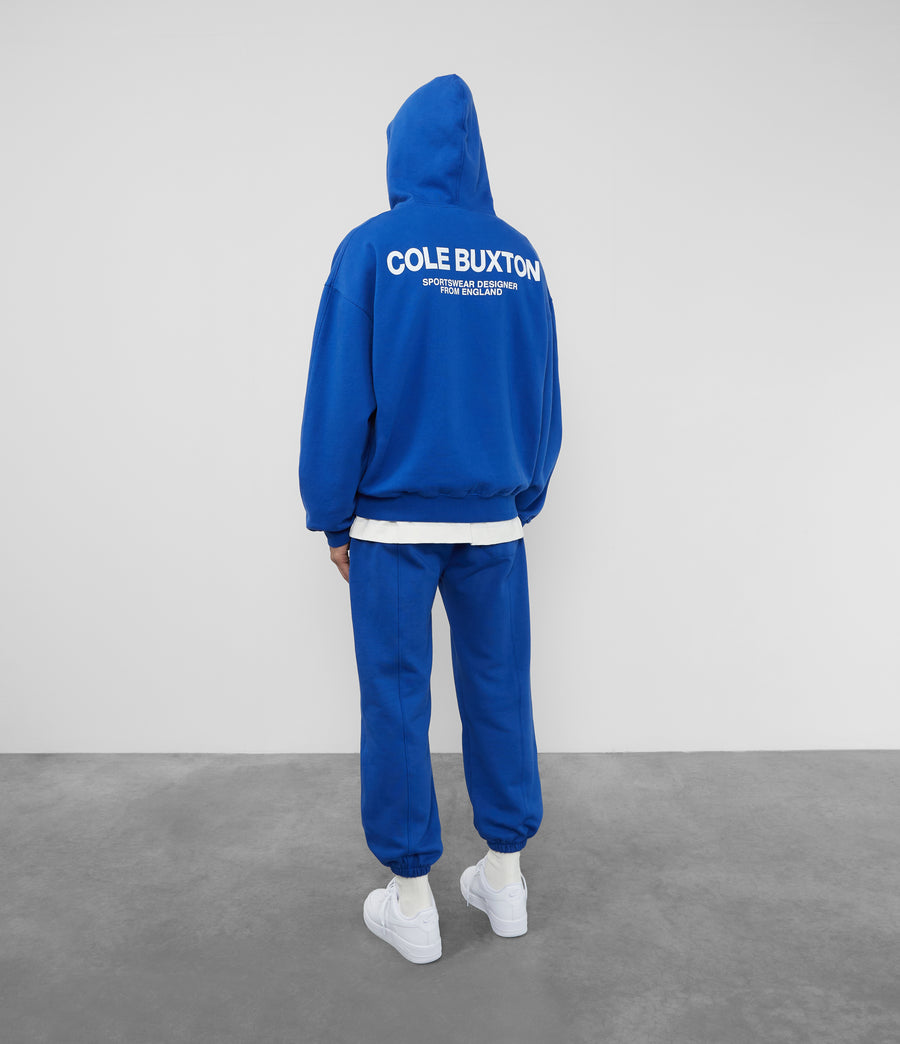 Cole Buxton Cb Sportswear Men Hoodie Cobalt Blue | USA LM0-17631B9