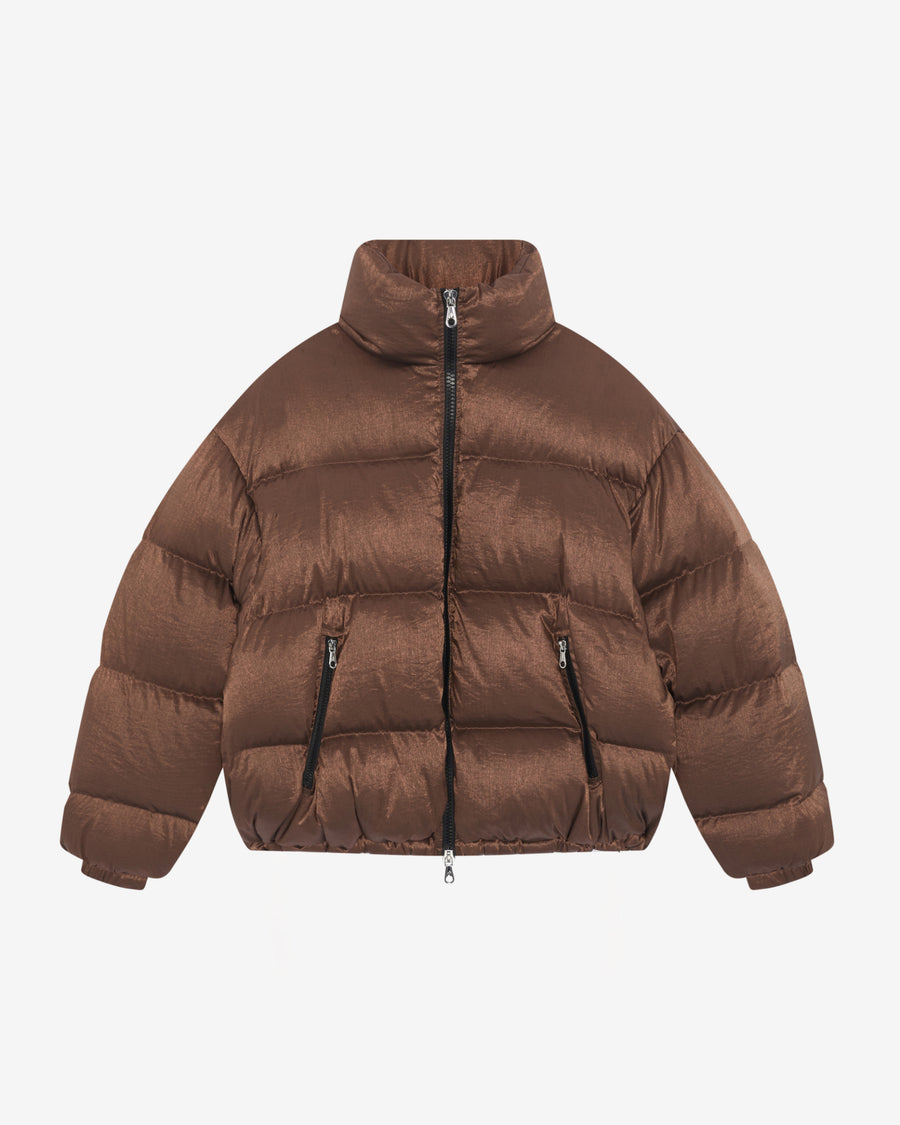 Cole Buxton Cropped Nylon Ripstop Puffer Men Jackets Copper | USA RM2-95469N7