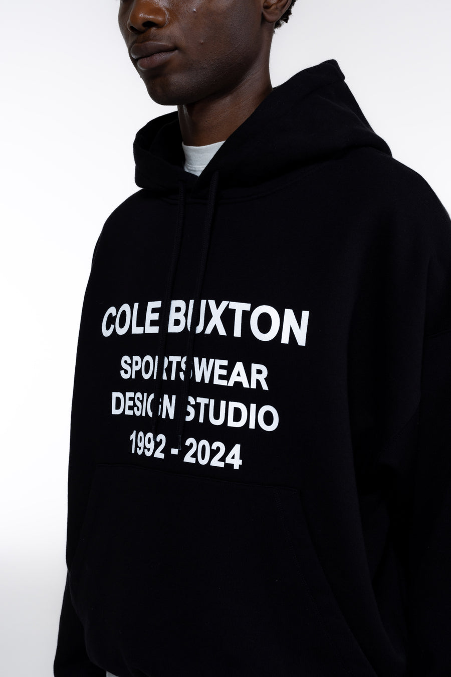 Cole Buxton Design Studio Men Hoodie Black | USA CA5-63156N0