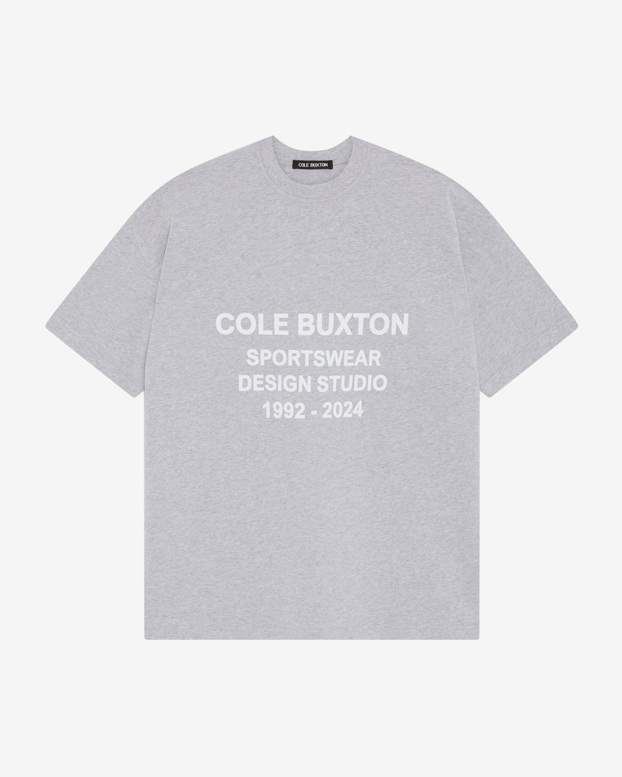 Cole Buxton Design Studio Men T-Shirt Light Grey Marl | USA CV3-34303D0