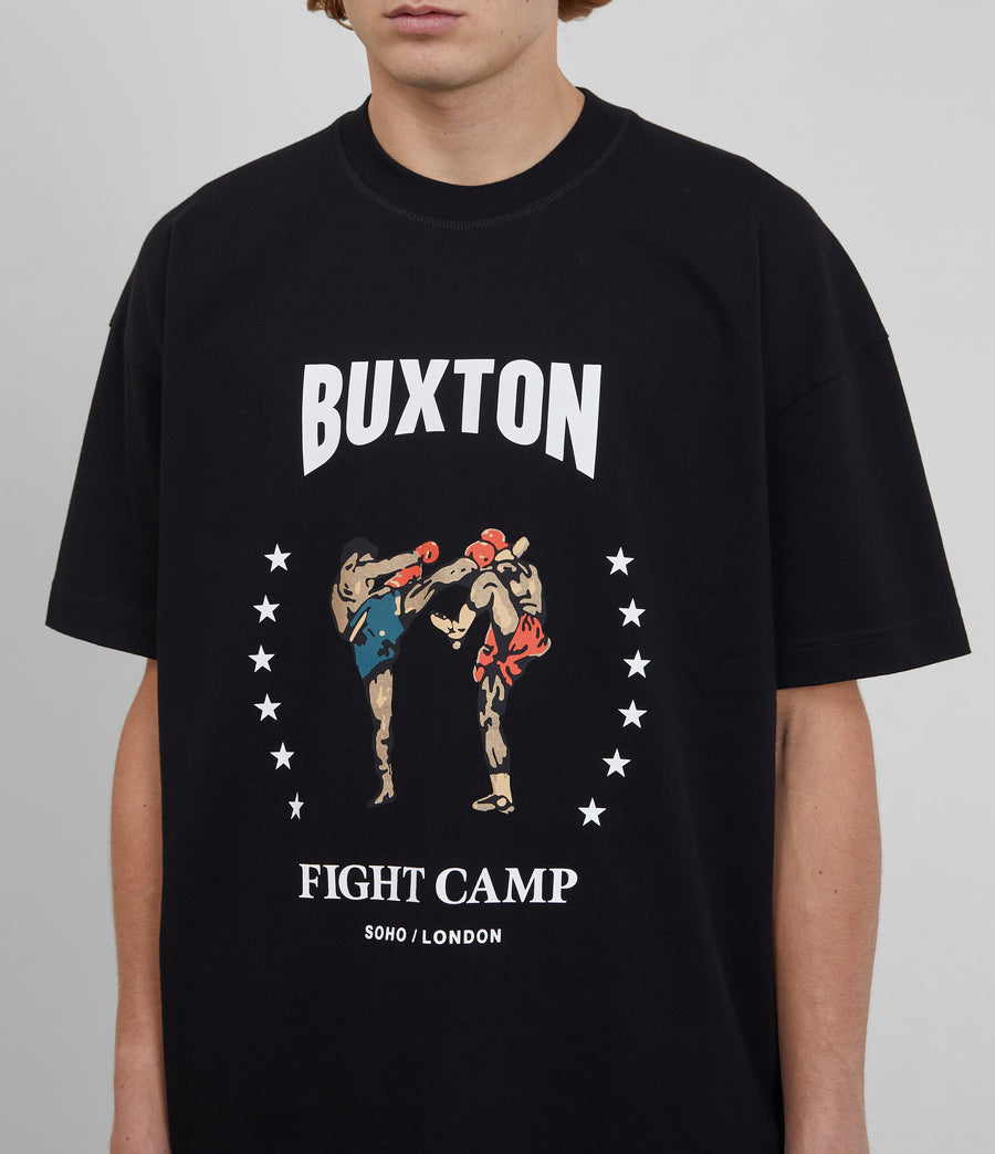 Cole Buxton Fight Camp Men T-Shirt Black | USA EQ3-67476I0