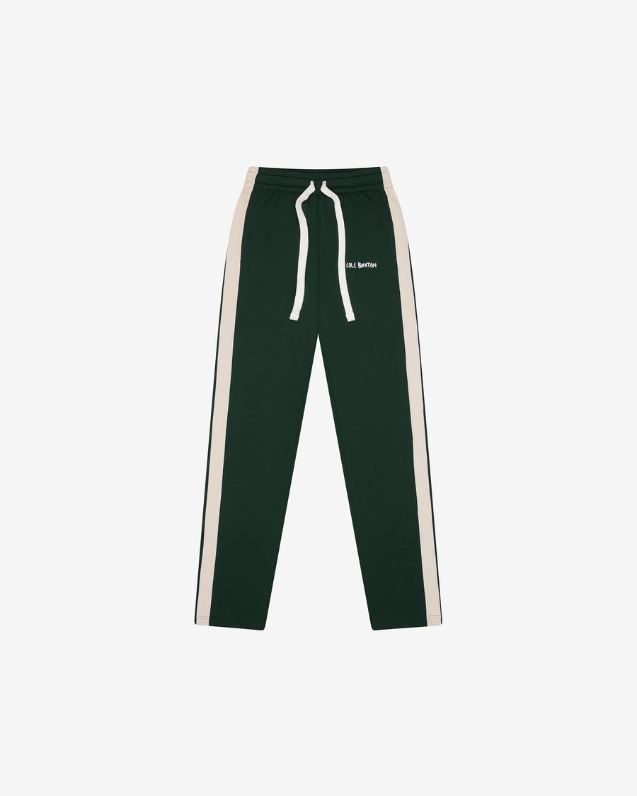 Cole Buxton Hand Embroidery Track Men Pants Forest Green | USA IU2-84248V5