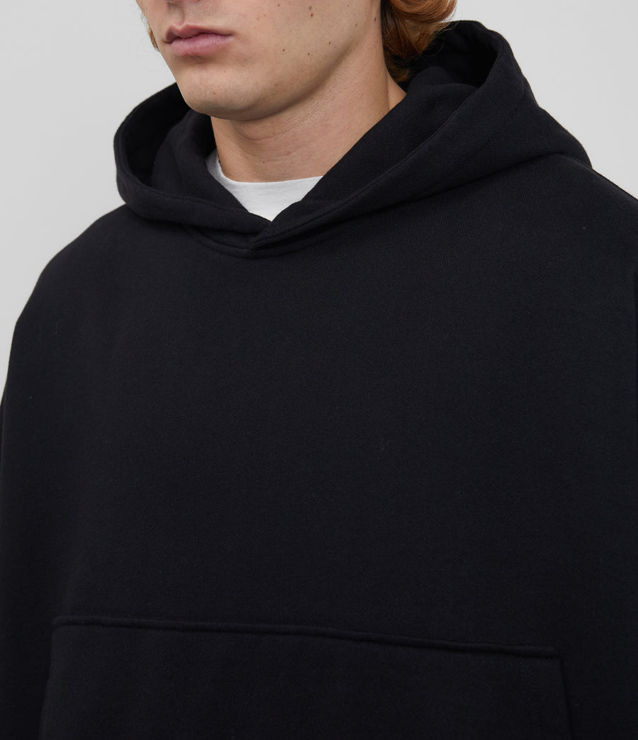 Cole Buxton Heavyweight Cropped Men Hoodie Black | USA MM1-11701N2