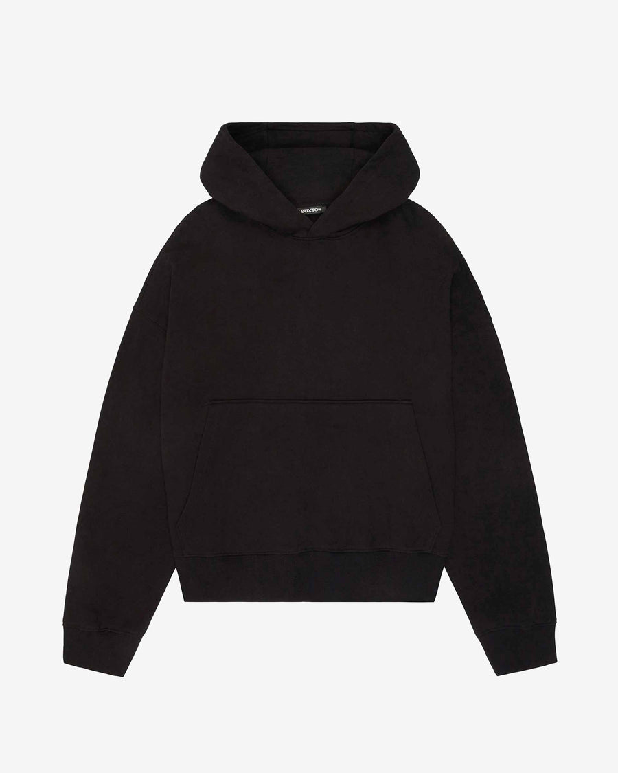 Cole Buxton Heavyweight Cropped Men Hoodie Black | USA MM1-11701N2