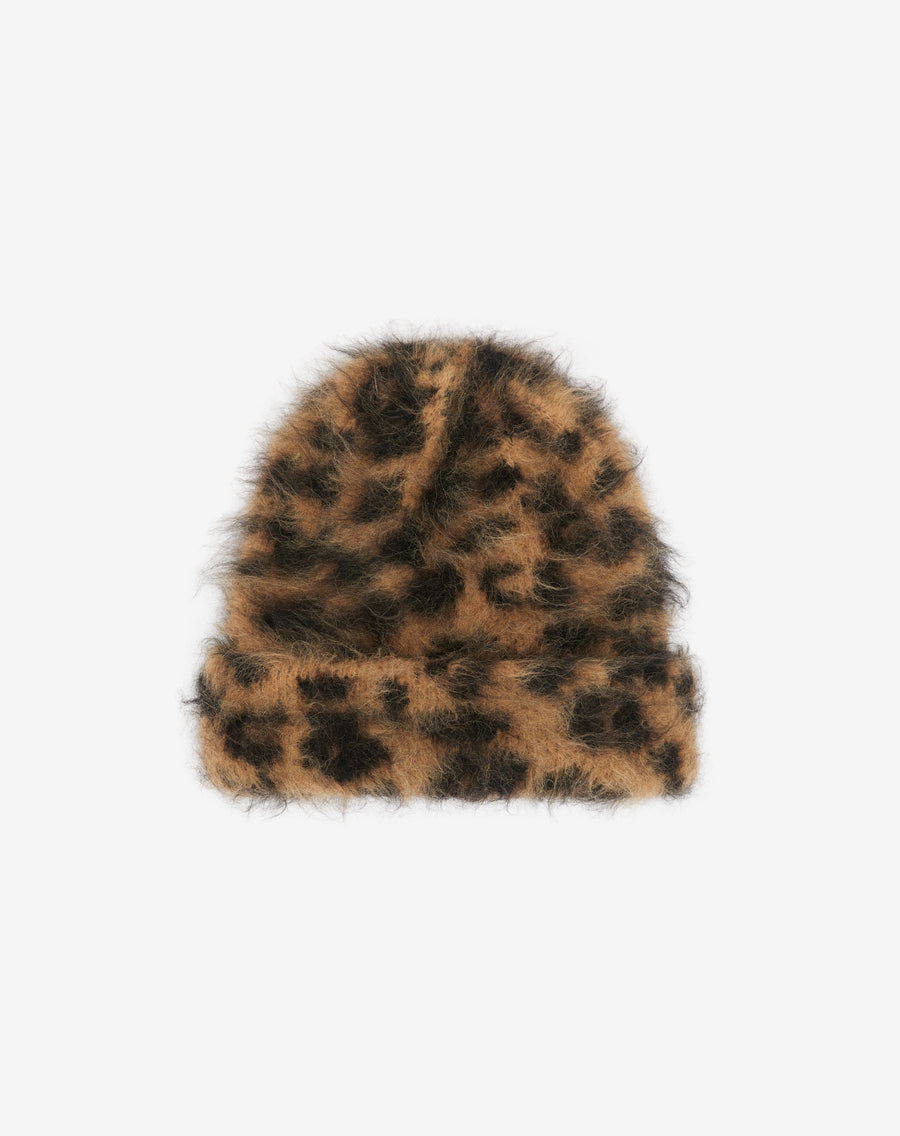 Cole Buxton Leopard Knit Men Beanie Leopard | USA RM9-74947I2