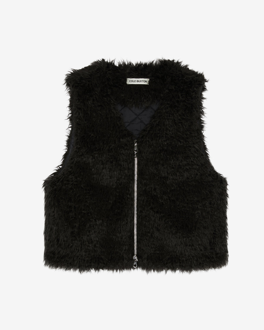 Cole Buxton Mohair Men Vest Black | USA HE0-65466B7