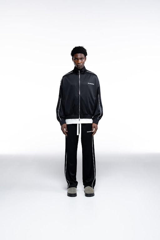 Cole Buxton Piped Men Track Jackets Black | USA BZ8-36163F2