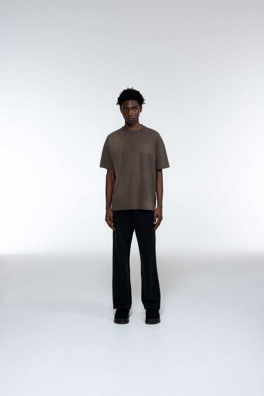 Cole Buxton Pocket Fade Men T-Shirt Washed Brown | USA WK5-78567H0