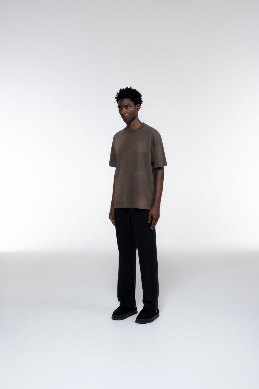 Cole Buxton Pocket Fade Men T-Shirt Washed Brown | USA WK5-78567H0