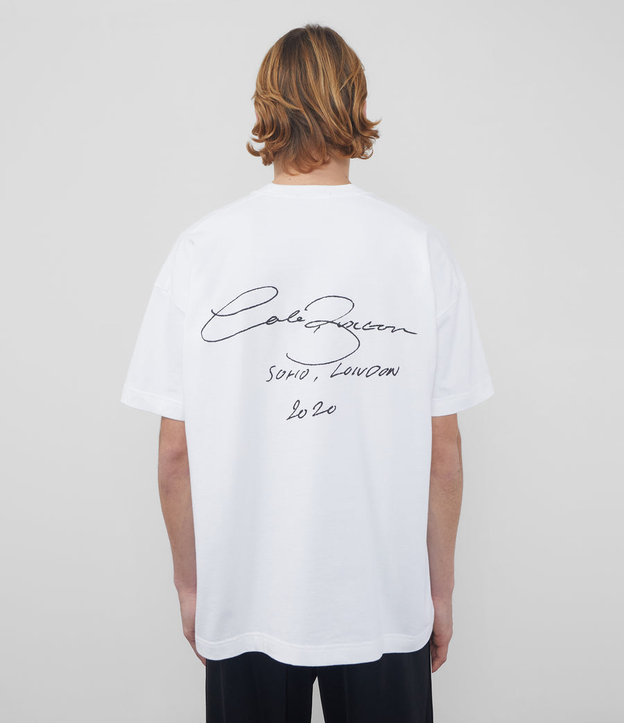 Cole Buxton Signature Men T-Shirt White | USA NV3-80028I7