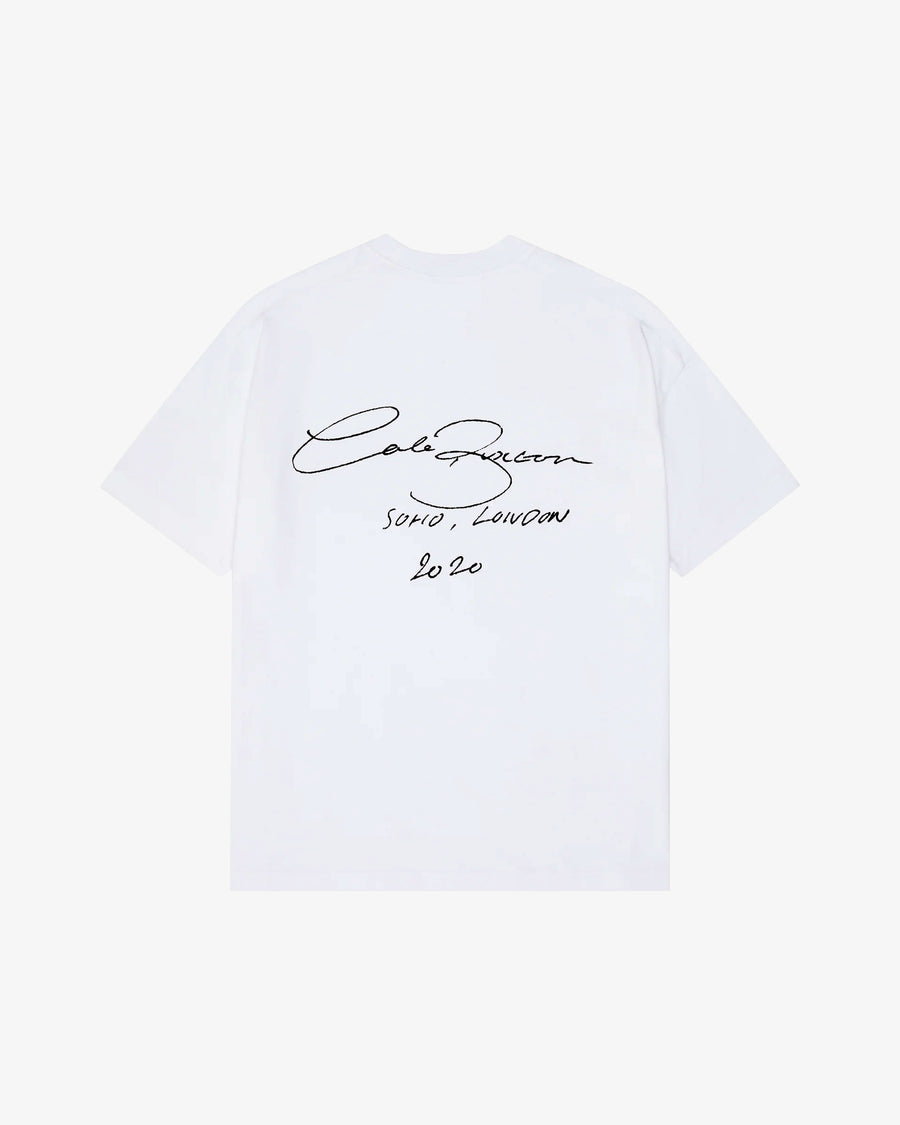 Cole Buxton Signature Men T-Shirt White | USA NV3-80028I7