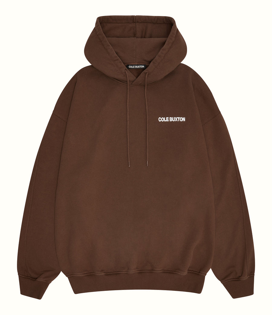 Cole Buxton Sportswear Men Hoodie Brown | USA XB1-64896T3