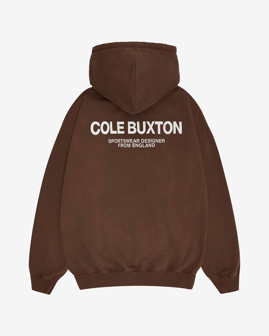 Cole Buxton Sportswear Men Hoodie Brown | USA XB1-64896T3