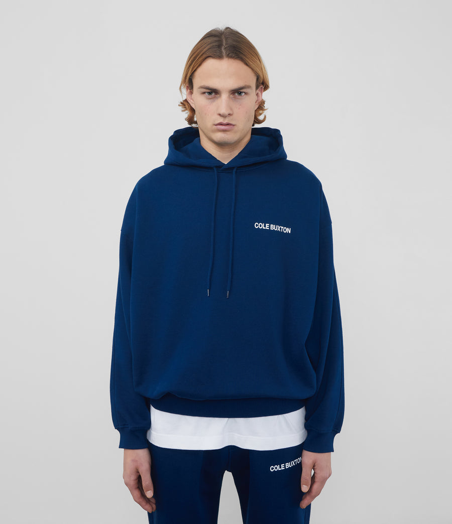 Cole Buxton Sportswear Men Hoodie Navy | USA MG9-43744C7