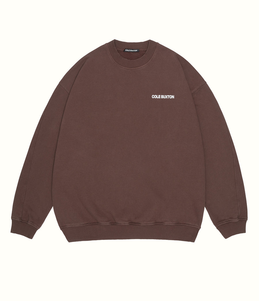 Cole Buxton Sportswear Men Sweatshirts Brown | USA LJ6-09410S3