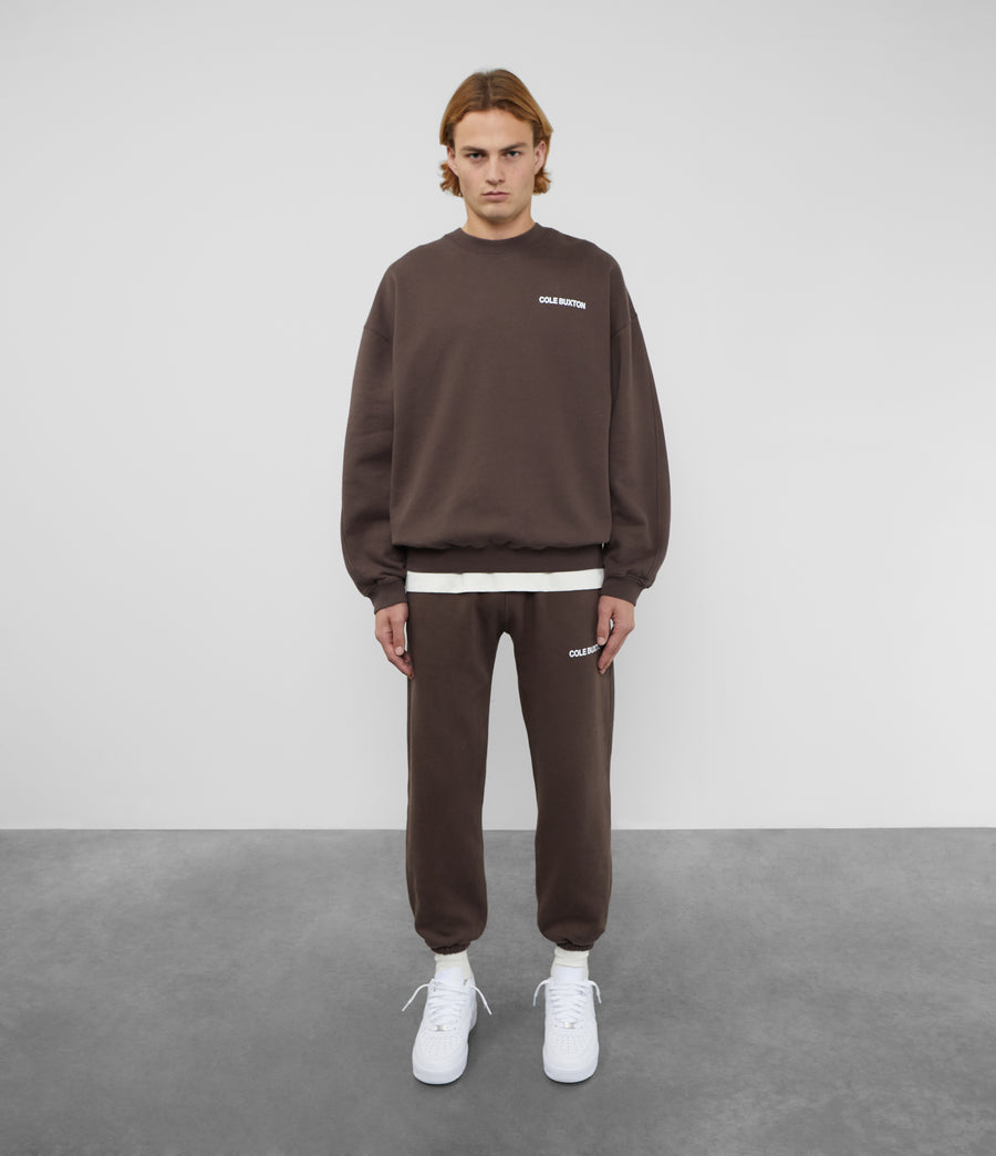 Cole Buxton Sportswear Men Sweatshirts Brown | USA LJ6-09410S3