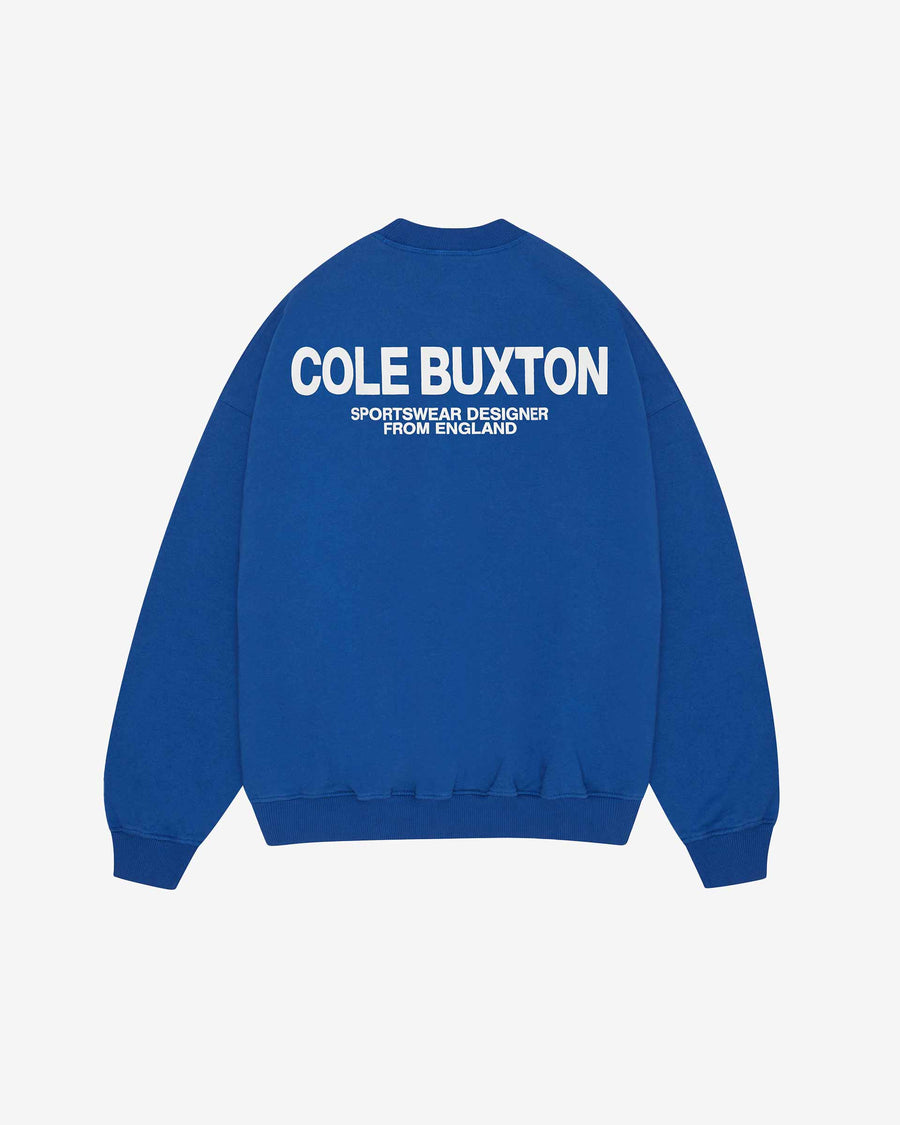 Cole Buxton Sportswear Men Sweatshirts Cobalt Blue | USA PQ2-85958Z7