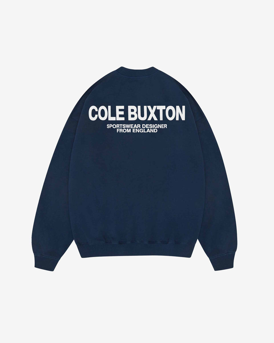 Cole Buxton Sportswear Men Sweatshirts Navy | USA DT8-82398T8