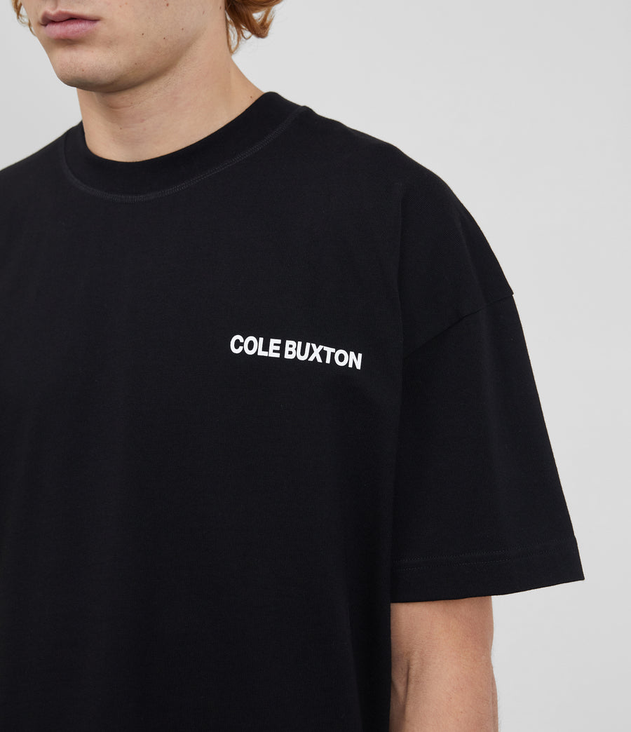 Cole Buxton Sportswear Men T-Shirt Black | USA CM2-60666I3