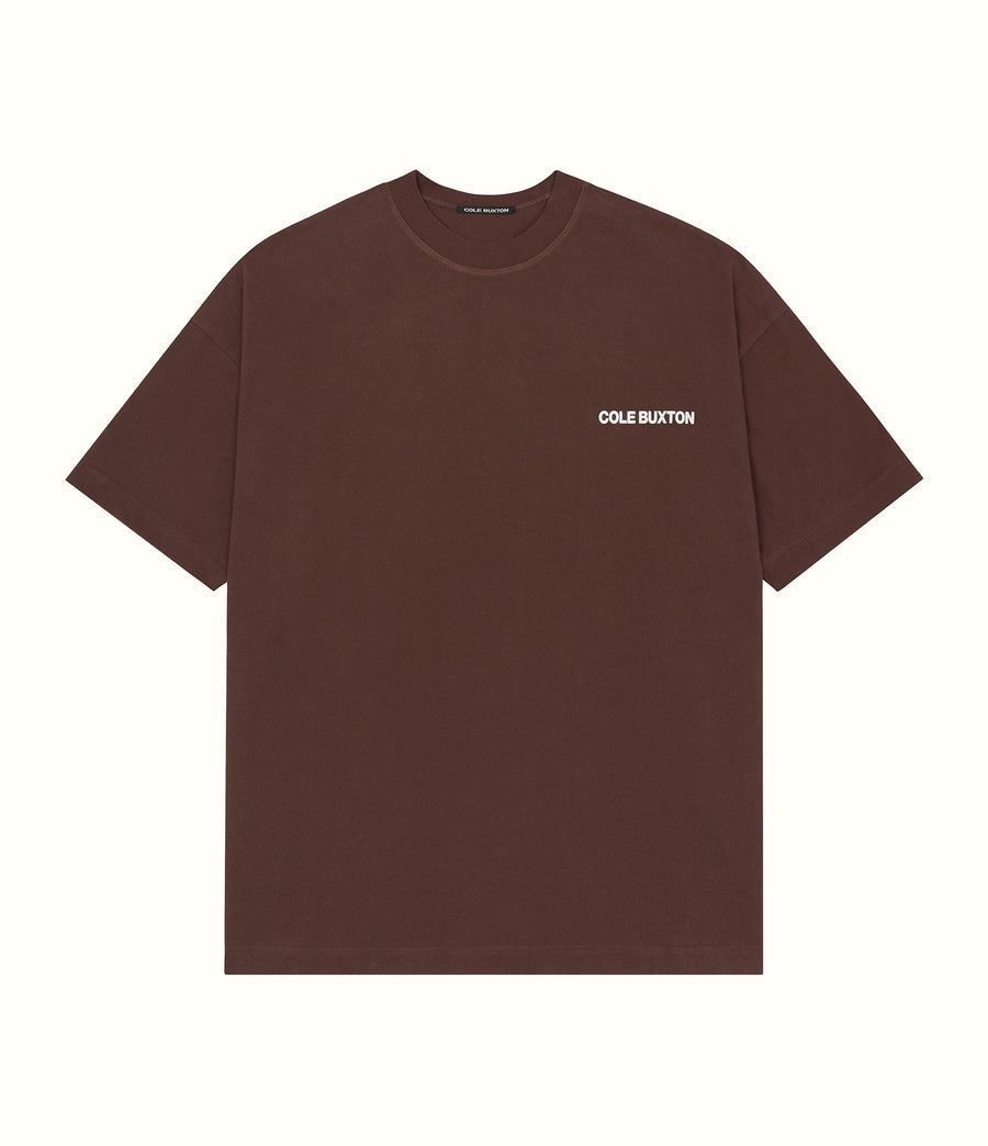 Cole Buxton Sportswear Men T-Shirt Brown | USA NC2-31533I5