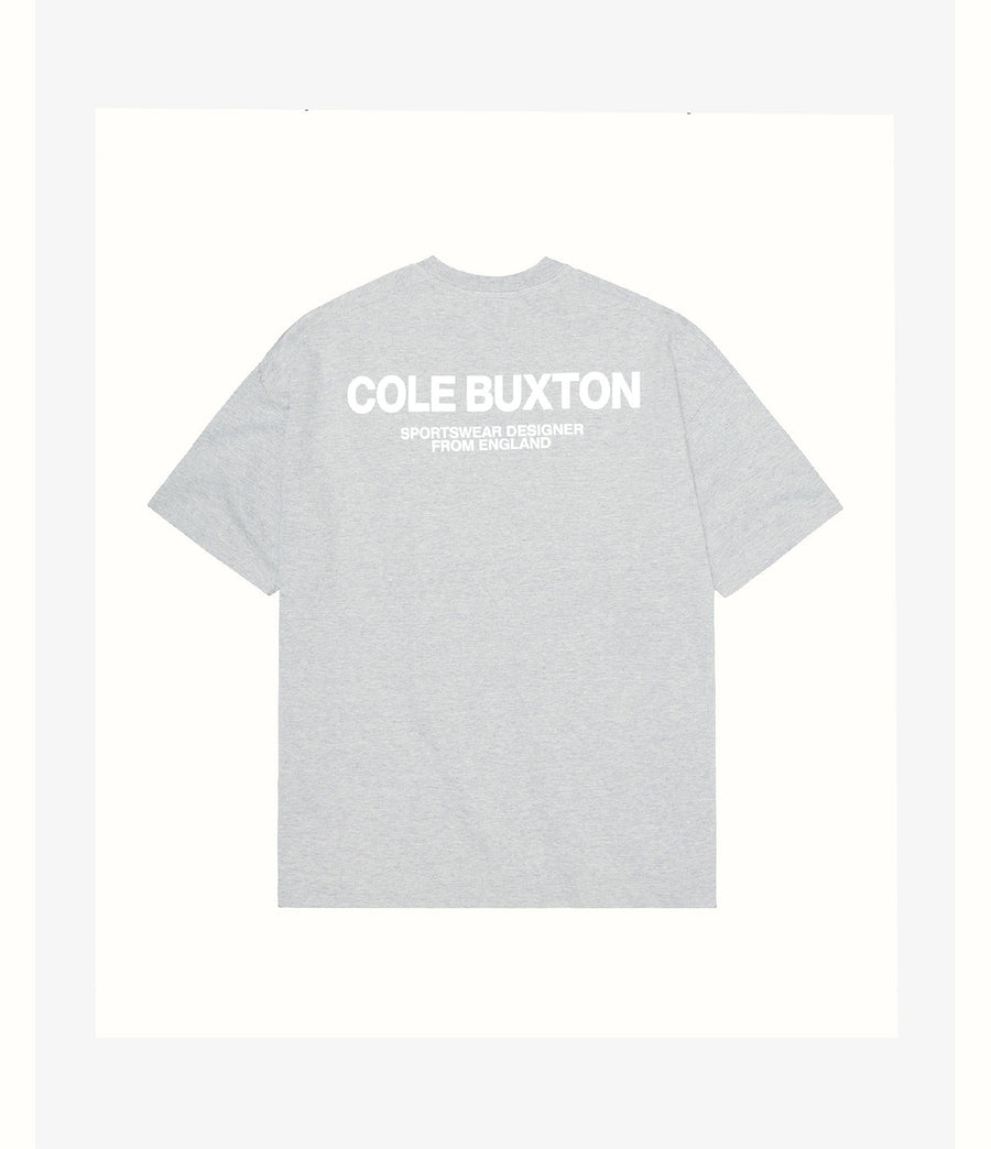 Cole Buxton Sportswear Men T-Shirt Light Grey Marl | USA NW7-84788C5