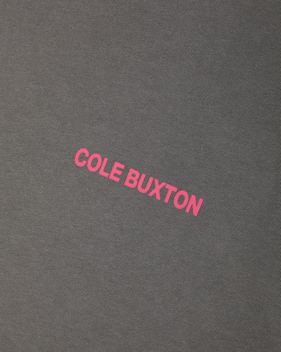 Cole Buxton Sportswear Men T-Shirt Og Washed Black / Pink | USA DW1-63396Z5