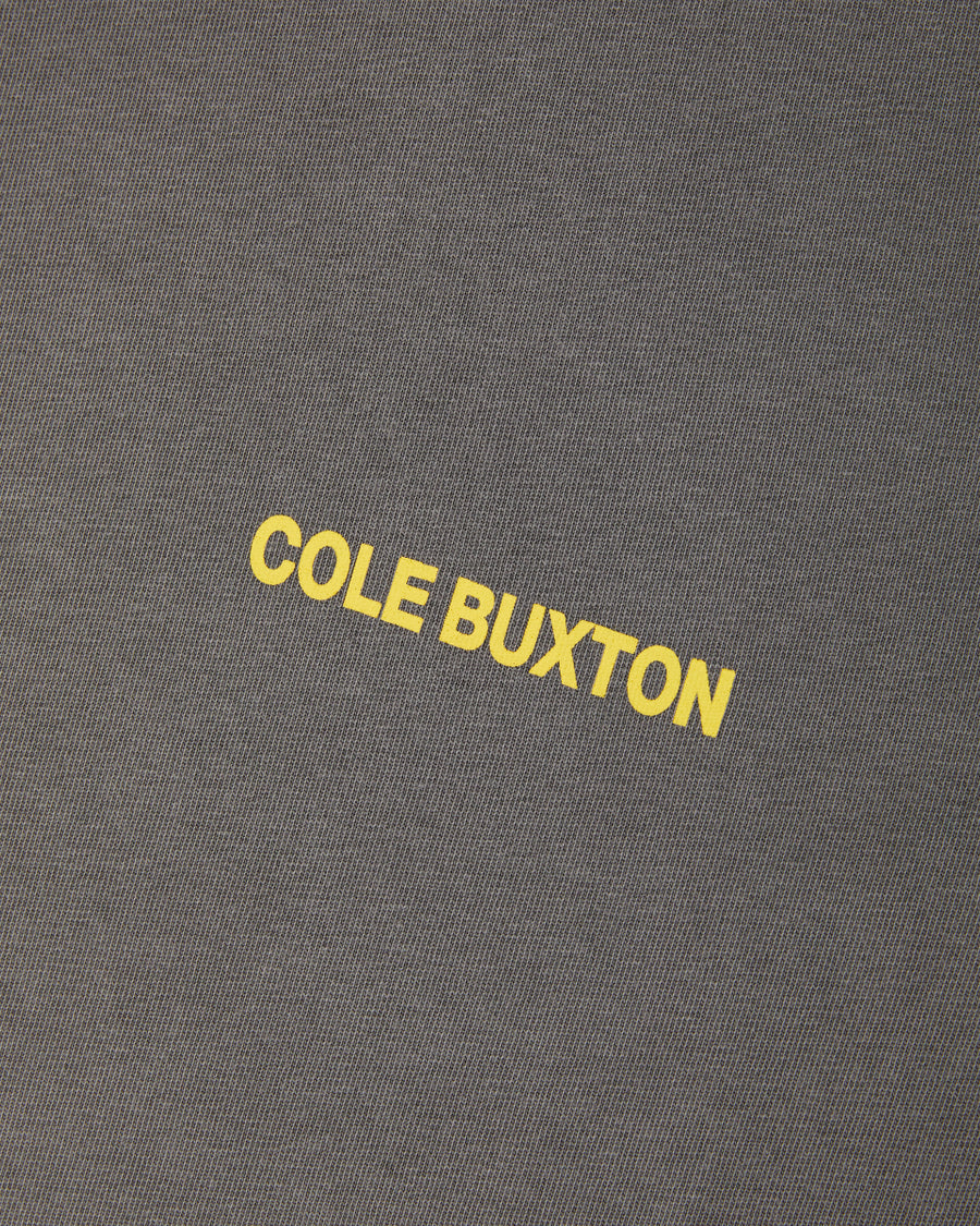 Cole Buxton Sportswear Men T-Shirt Og Washed Black / Yellow | USA SR3-29742T0