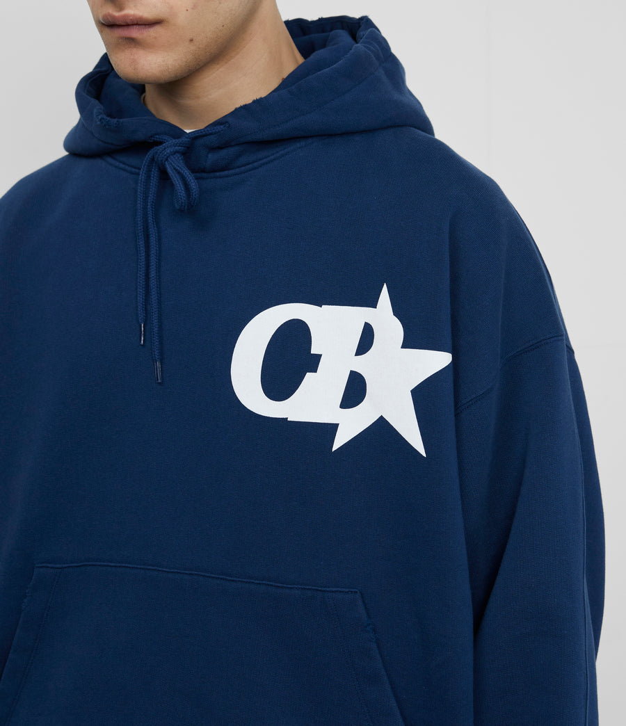 Cole Buxton Star Men Hoodie Navy | USA YK2-10211K9